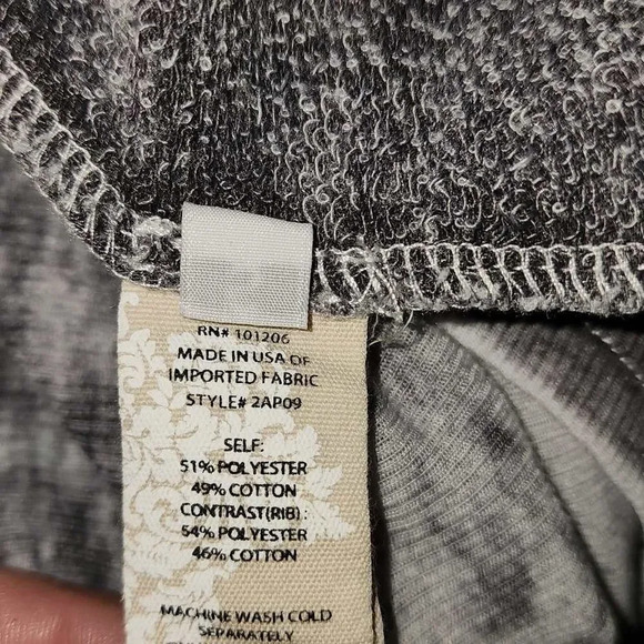 Soft Surroundings Womens Gray Open Front Cardigan Sweater‎ Small - Picture 5 of 5